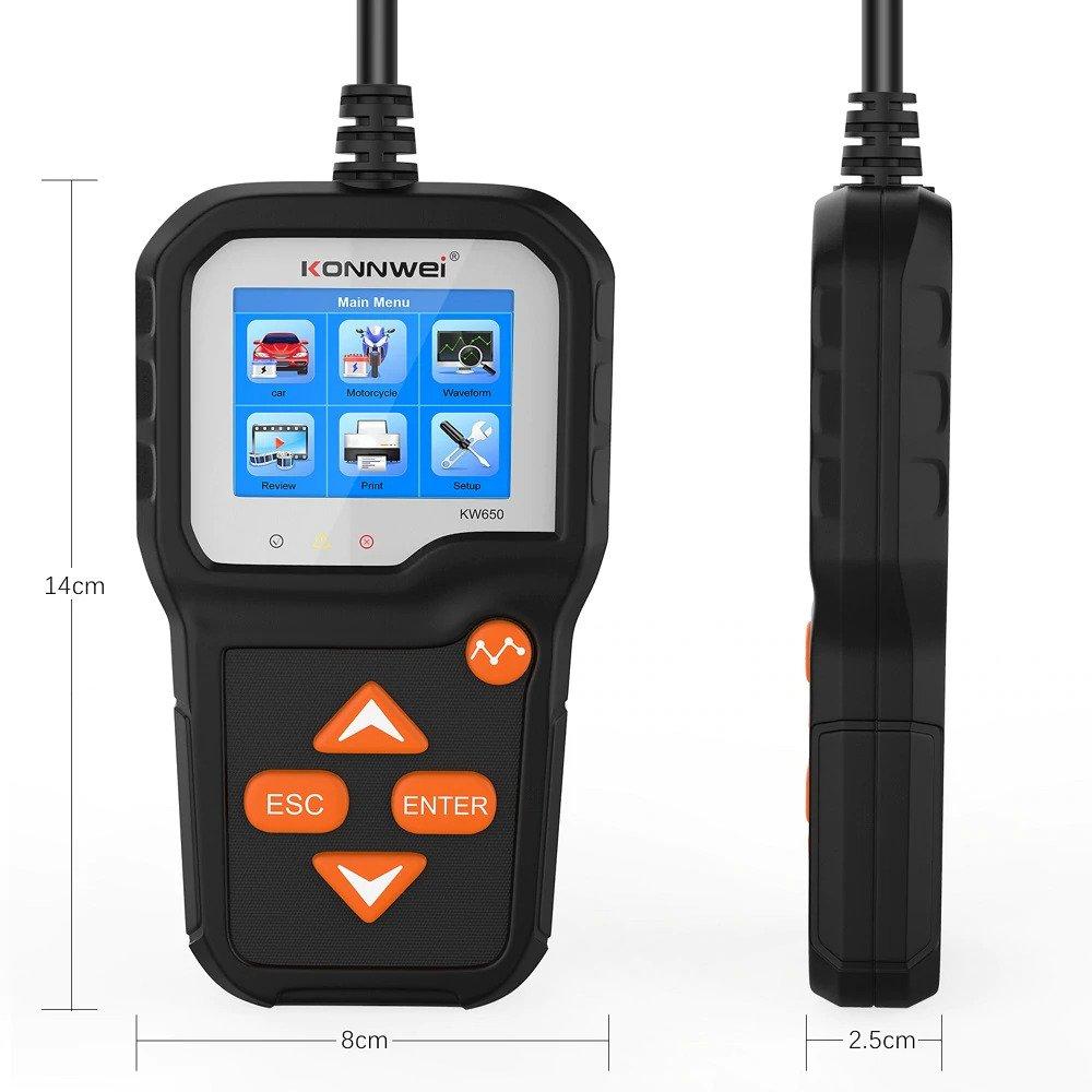 Ελεγκτής Μπαταρίας Auto-Moto 6V/12V Konnwei KW-650 – GadgetPrime ...