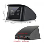 OBD2/EUOBD Speed/Temperature Alarm P10 Car HUD Head-Up Display